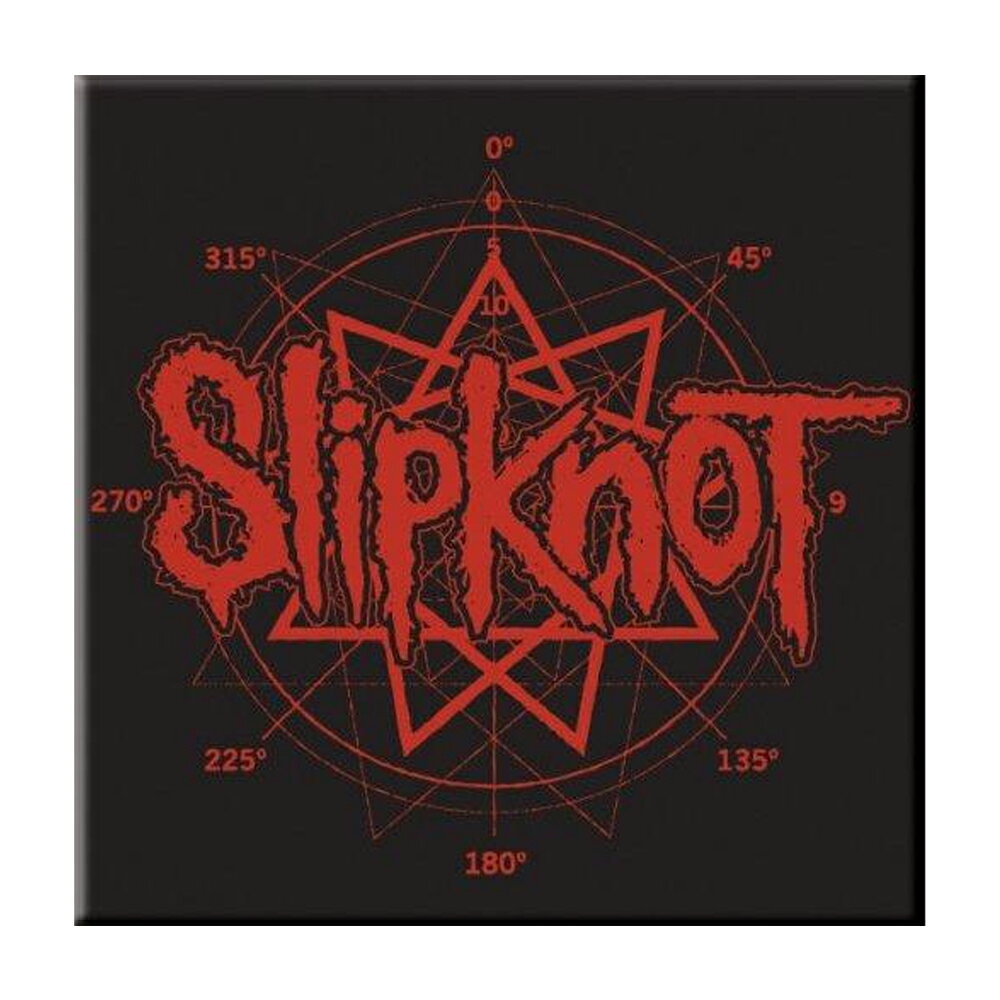 (スリップノット) Slipknot オフィシャル商品 Logo フリッジマグネット 冷蔵庫 磁石 (1個) 【海外通販】