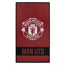 マンチェスターユナイテッド フットボールクラブ Manchester United FC オフィシャル商品 Identity Crest タオル ビーチタオル バスタオル 【海外通販】