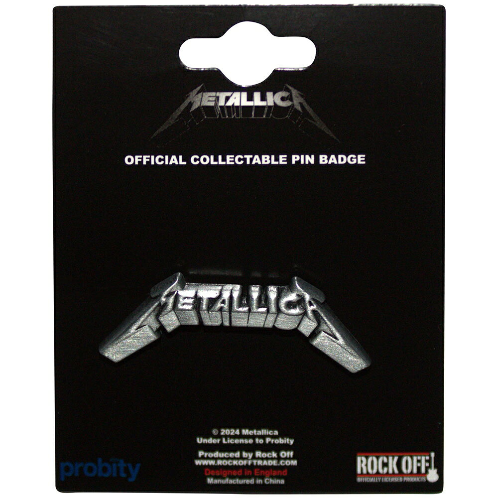 (メタリカ) Metallica オフィシャル商品 3D Logo バッジ 【海外通販】