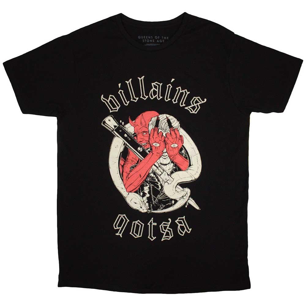 (クイーンズ・オブ・ザ・ストーン・エイジ) Queens Of The Stone Age オフィシャル商品 ユニセックス Villains Tシャツ 半袖 トップス 【海外通販】
