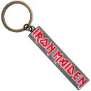 (アイアン・メイデン) Iron Maiden オフィシャル商品 Logo キーリング エナメル キーホルダー 【海外通販】