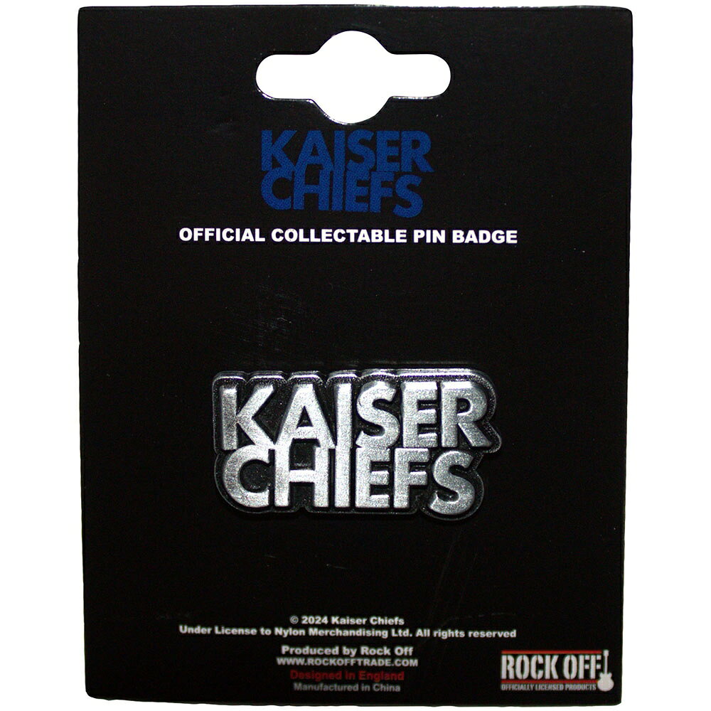 (カイザー・チーフス) Kaiser Chiefs オフィシャル商品 Skewed Logo バッジ 【海外...