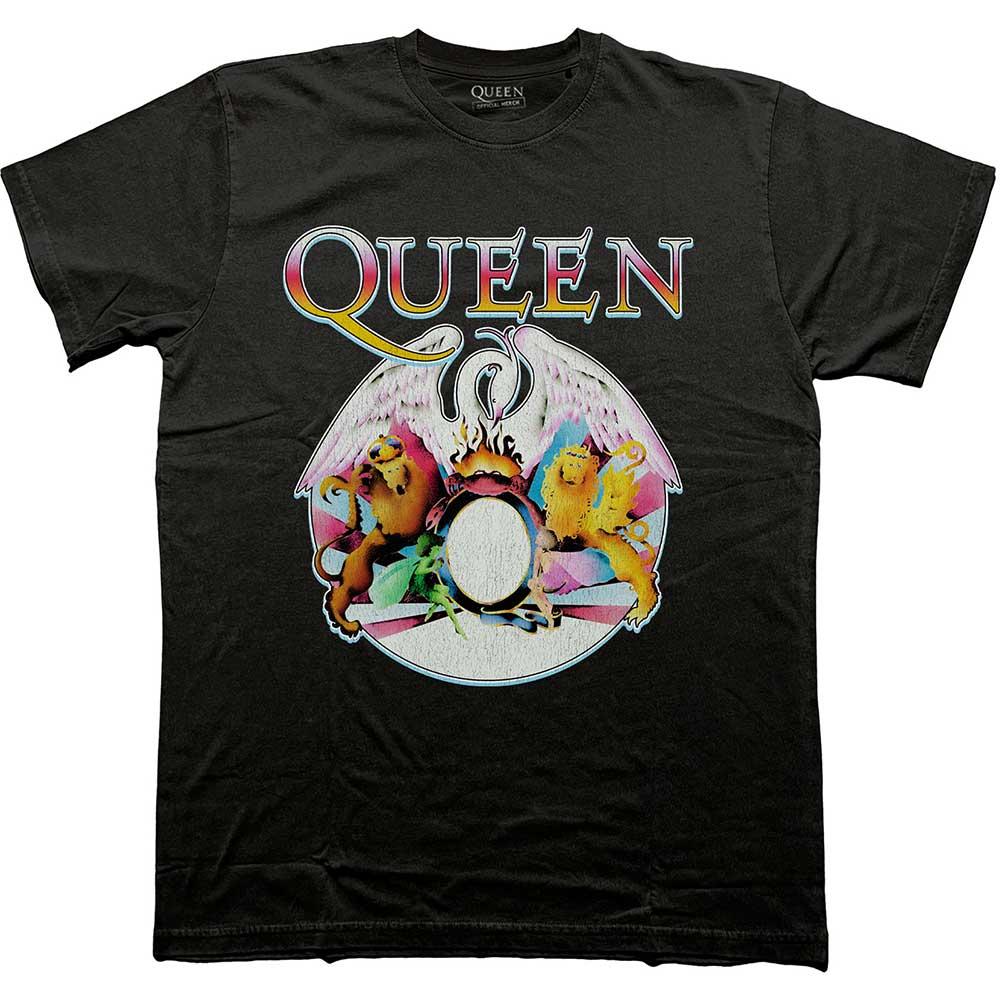 乐天商城 - (クイーン) Queen オフィシャル商品 ユニセックス クレスト Tシャツ 半袖 トップス 【海外通販】