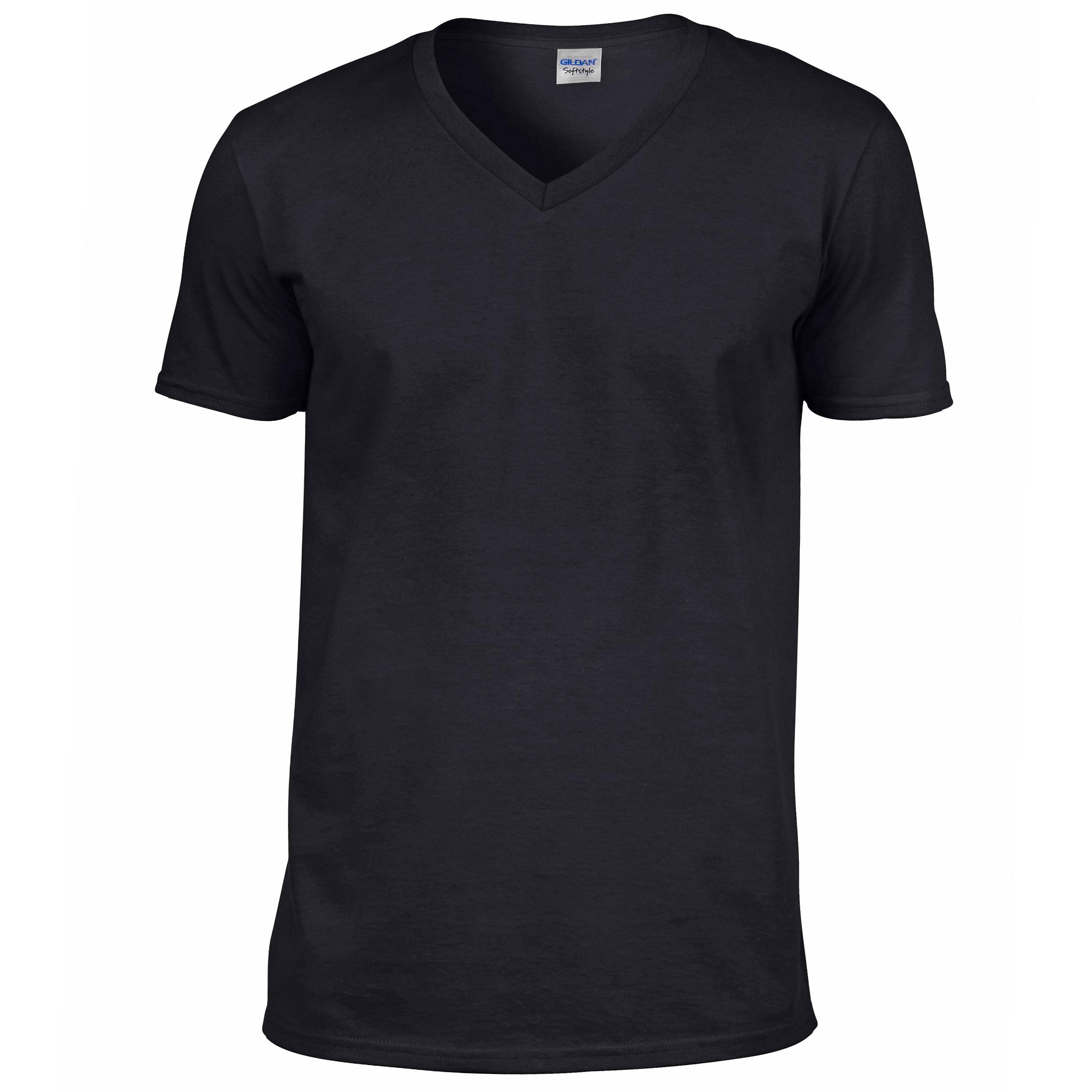 (ギルダン) Gildan メンズ ソフトスタイル Vネック 半袖Tシャツ 無地 トップス 定番 男性用 【海外通販】