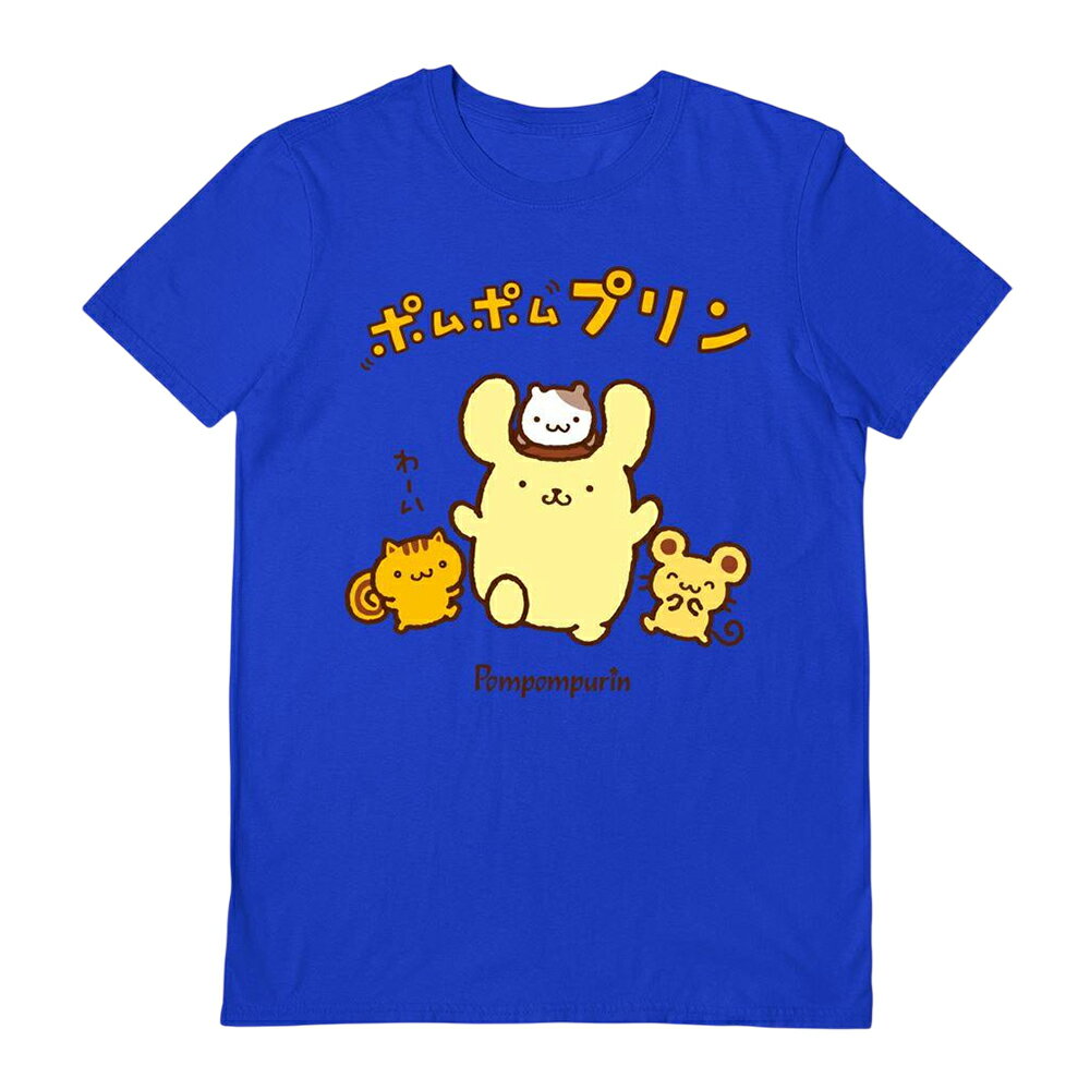 (サンリオ) Sanrio オフィシャル商品 ユニセックス 4 Friends Tシャツ ポムポムプリン 半袖 トップス 【海外通販】