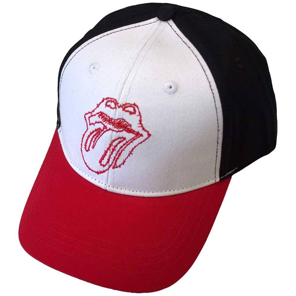 (ローリング・ストーンズ) The Rolling Stones オフィシャル商品 ユニセックス Classic Tongue キャップ アウトライン 帽子 ハット 【海外通販】