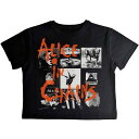 (アリス・イン・チェインズ) Alice in Chains オフィシャル商品 レディース Albums Montage Tシャツ クロップ丈 半袖 トップス 【海外通販】