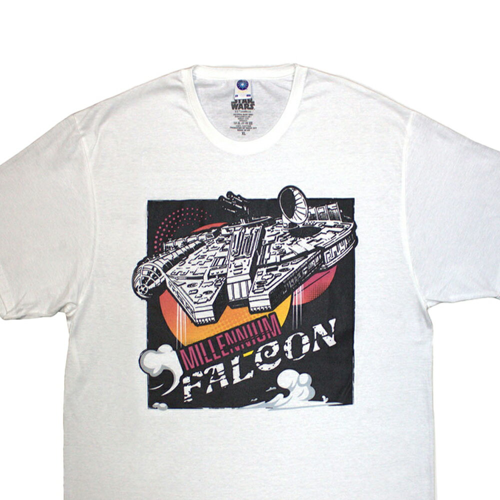 (スター ウォーズ) Star Wars オフィシャル商品 ユニセックス Millennium Falcon Tシャツ 半袖 トップス 【海外通販】