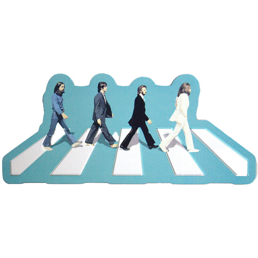 (ビートルズ) The Beatles オフィシャル商品 Abbey Road フリッジマグネット Crossing エンボス加工 冷蔵庫 磁石 (1個) 【海外通販】