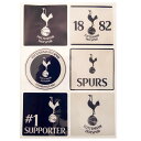 トッテナム・ホットスパー フットボールクラブ Tottenham Hotspur FC オフィシャル商品 クレスト カーデカール 車用デカル セット (6ピース...