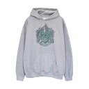 (ハリー・ポッター) Harry Potter オフィシャル商品 レディース スリザリン パーカー ヘザー フード付き トレーナー 【海外通販】