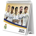 レアル・マドリード フットボールクラブ Real Madrid CF オフィシャル商品 2025 卓上 カレンダー 【海外通販】