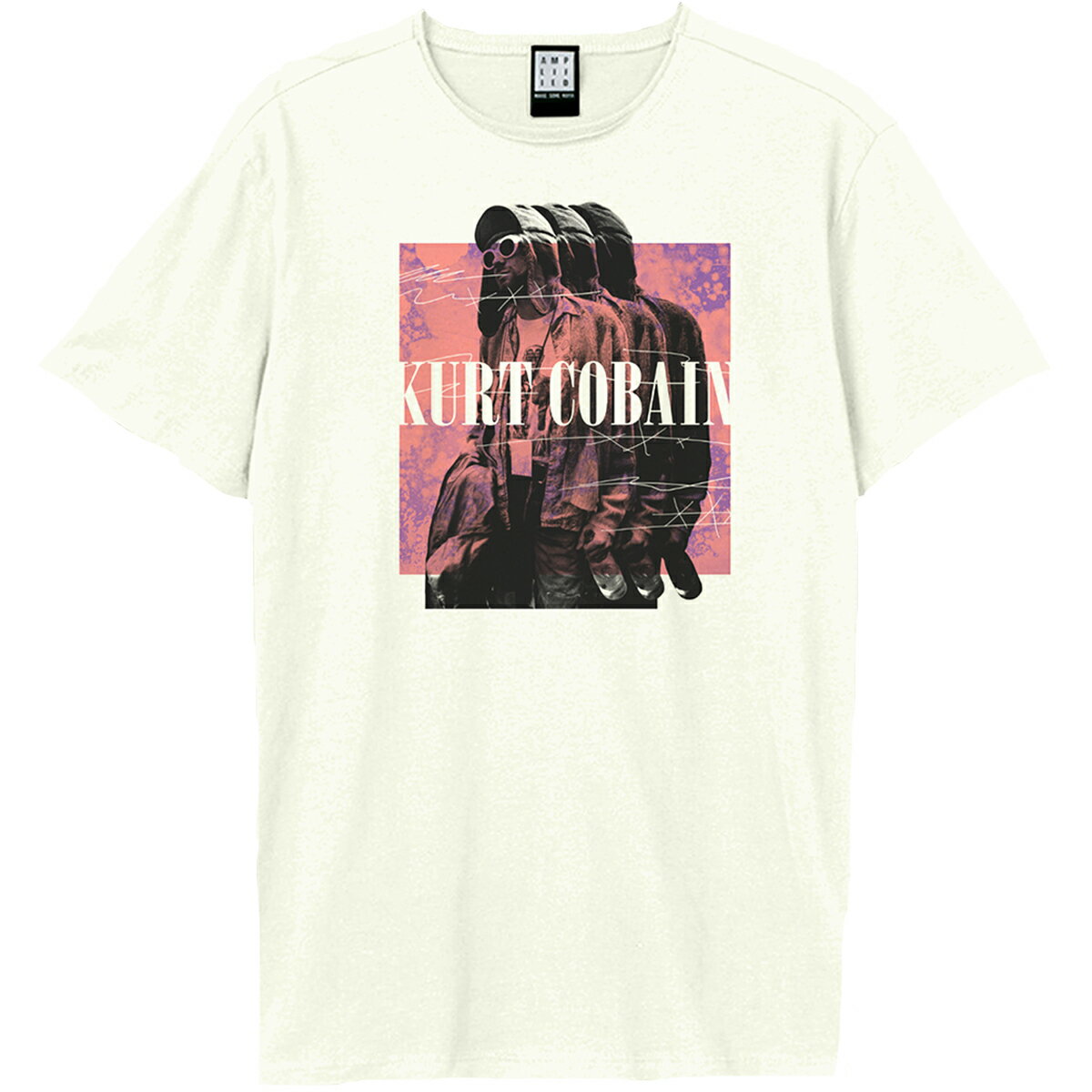 (アンプリファイド) Amplified オフィシャル商品 ユニセックス カート・コバーン Tシャツ 90s Frontman 半袖 カットソー トップス 【海外通販】