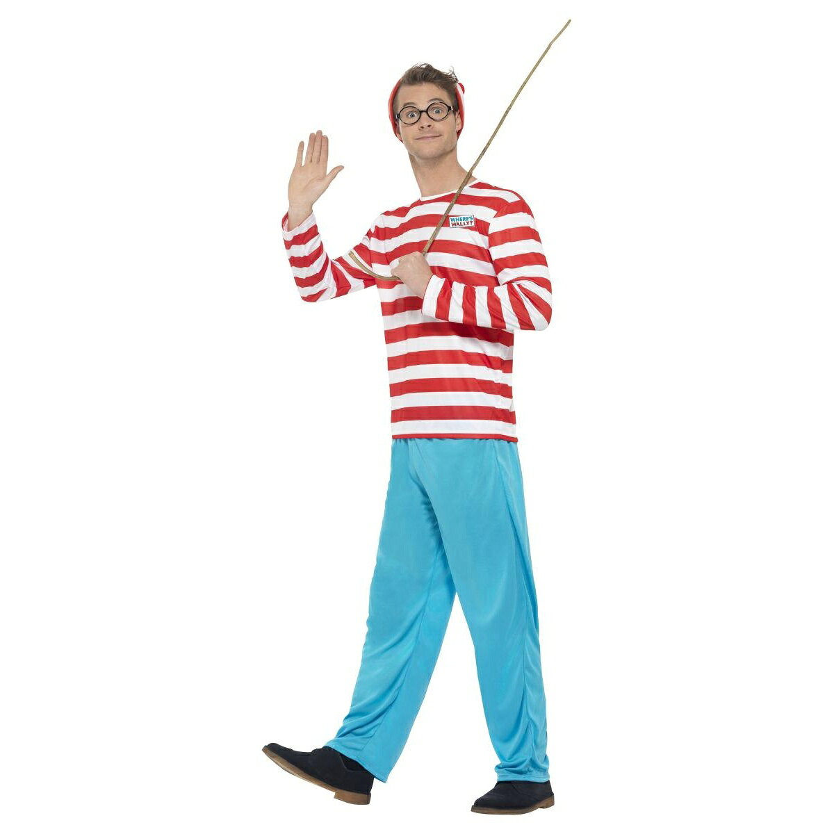 (ウォーリーをさがせ!) Wheres Wally? オフィシャル商品 メンズ コスチューム 仮装 コスプレ セット