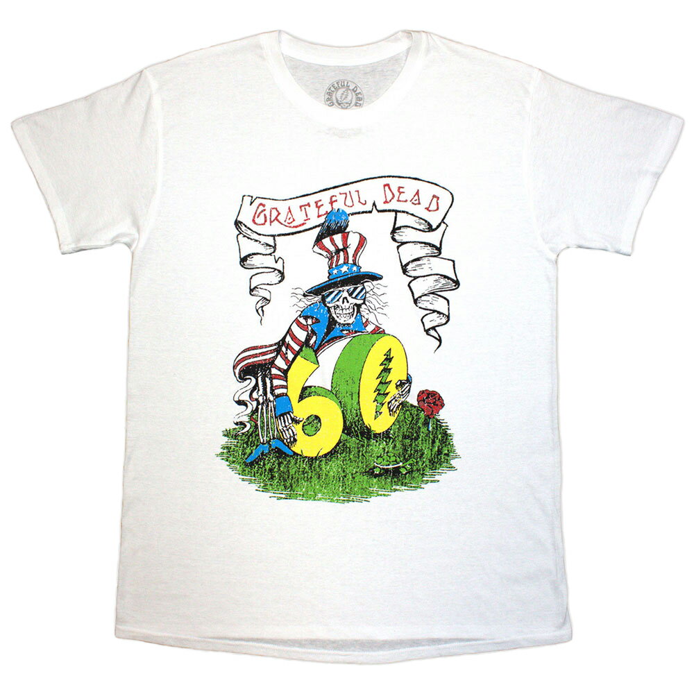 Rakuten - (グレイトフル・デッド) Grateful Dead オフィシャル商品 ユニセックス Rose Pose 60th Tシャツ 半袖 トップス 【海外通販】