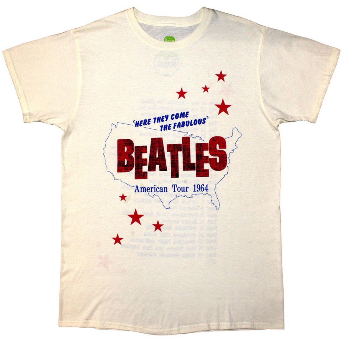 乐天商城 - (ビートルズ) The Beatles オフィシャル商品 ユニセックス American Tour '64 Tシャツ バックプリント 半袖 トップス 【海外通販】