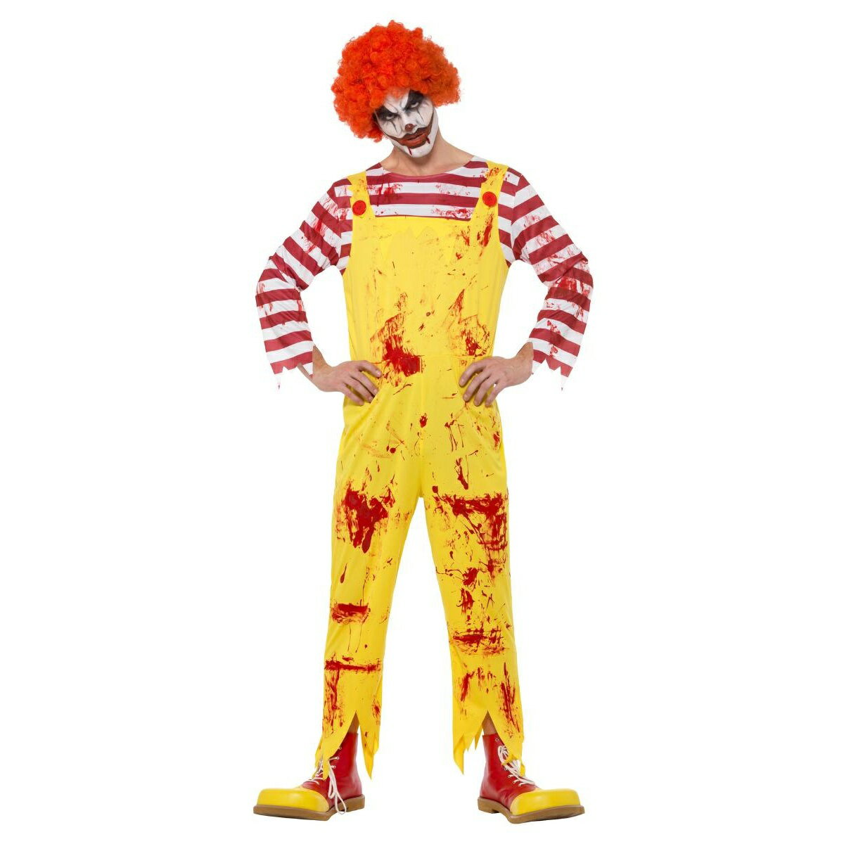 (スミッフィーズ) Smiffys メンズ Killer Clown コスチューム ジャンプスーツ 仮装 コスプレ 【海外通販】