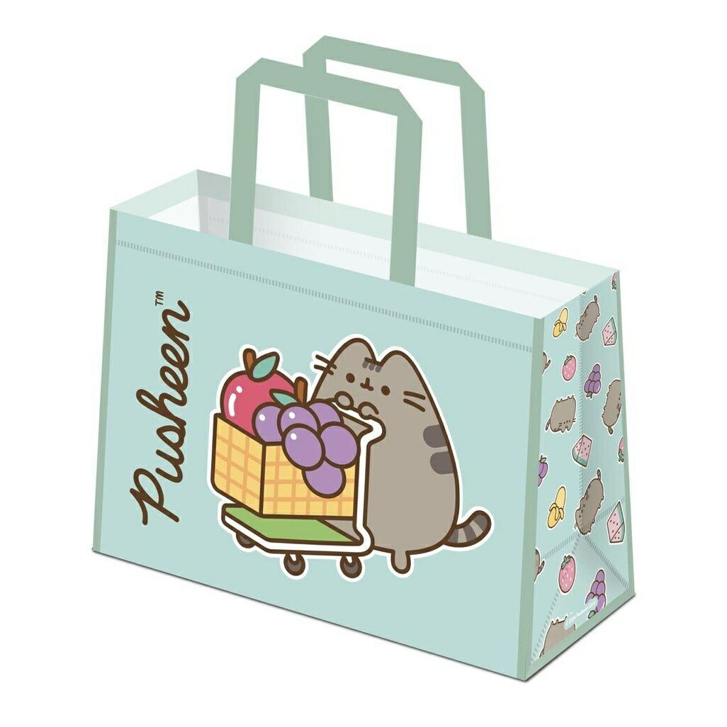 (ねこのプシーン) Pusheen オフィシャル商品 フルーツ トートバッグ エコバッグ 【海外通販】
