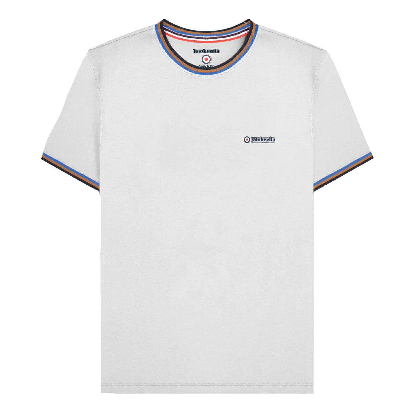 Rakuten - (ランブレッタ) Lambretta メンズ SS25 Tシャツ トリプルライン ピケ 半袖 トップス 【海外通販】