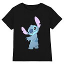 (リロ・アンド・スティッチ) Lilo & Stitch オフィシャル商品 ユニセックス Stitch Turn Tシャツ 半袖 トップス 【海外通販】