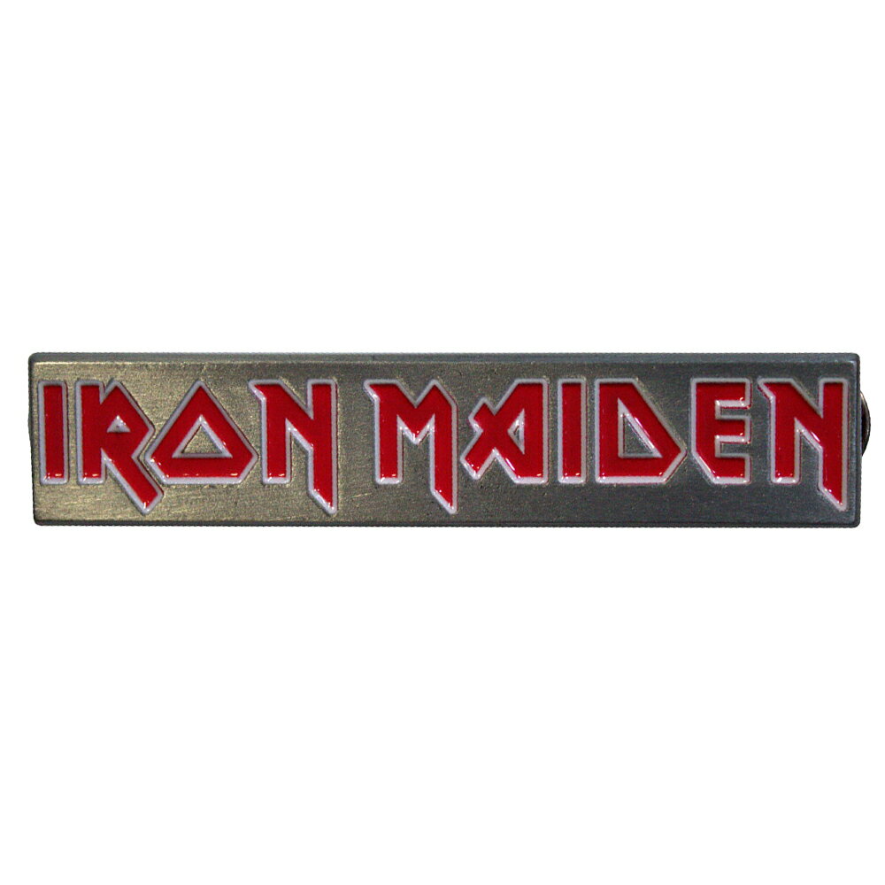 (アイアン・メイデン) Iron Maiden オフィシャル商品 ロゴ バッジ 【海外通販】