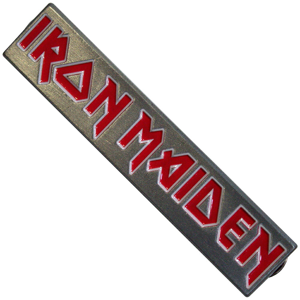 (アイアン・メイデン) Iron Maiden オフィシャル商品 ロゴ バッジ 【海外通販】
