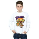 (スクービー・ドゥー) Scooby-Doo オフィシャル商品 キッズ・子供用 ピザ ゴースト 長袖 スウェットシャツ トレーナー 【海外通販】