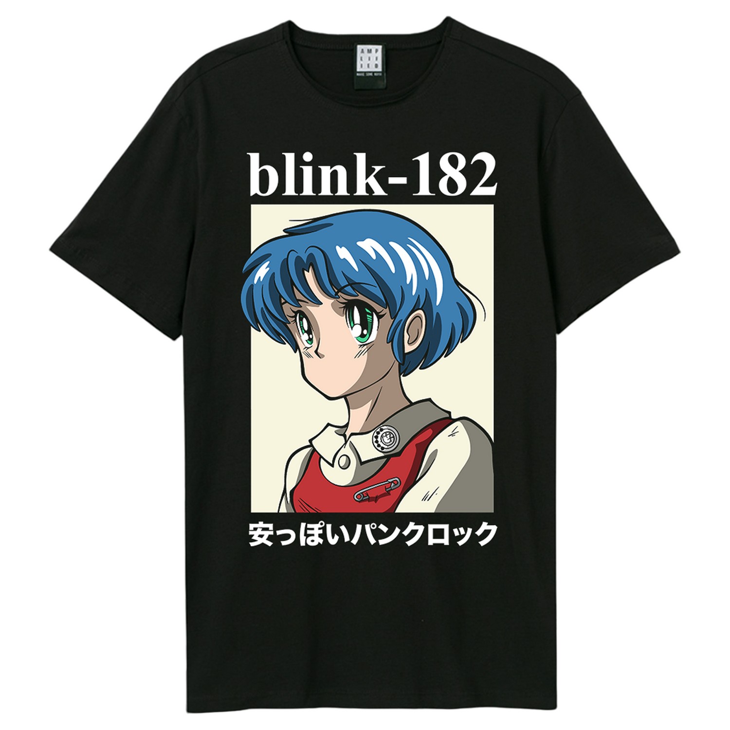 (アンプリファイド) Amplified オフィシャル商品 ユニセックス ブリンク182 Tシャツ Anime 半袖 カットソー トップス 【海外通販】