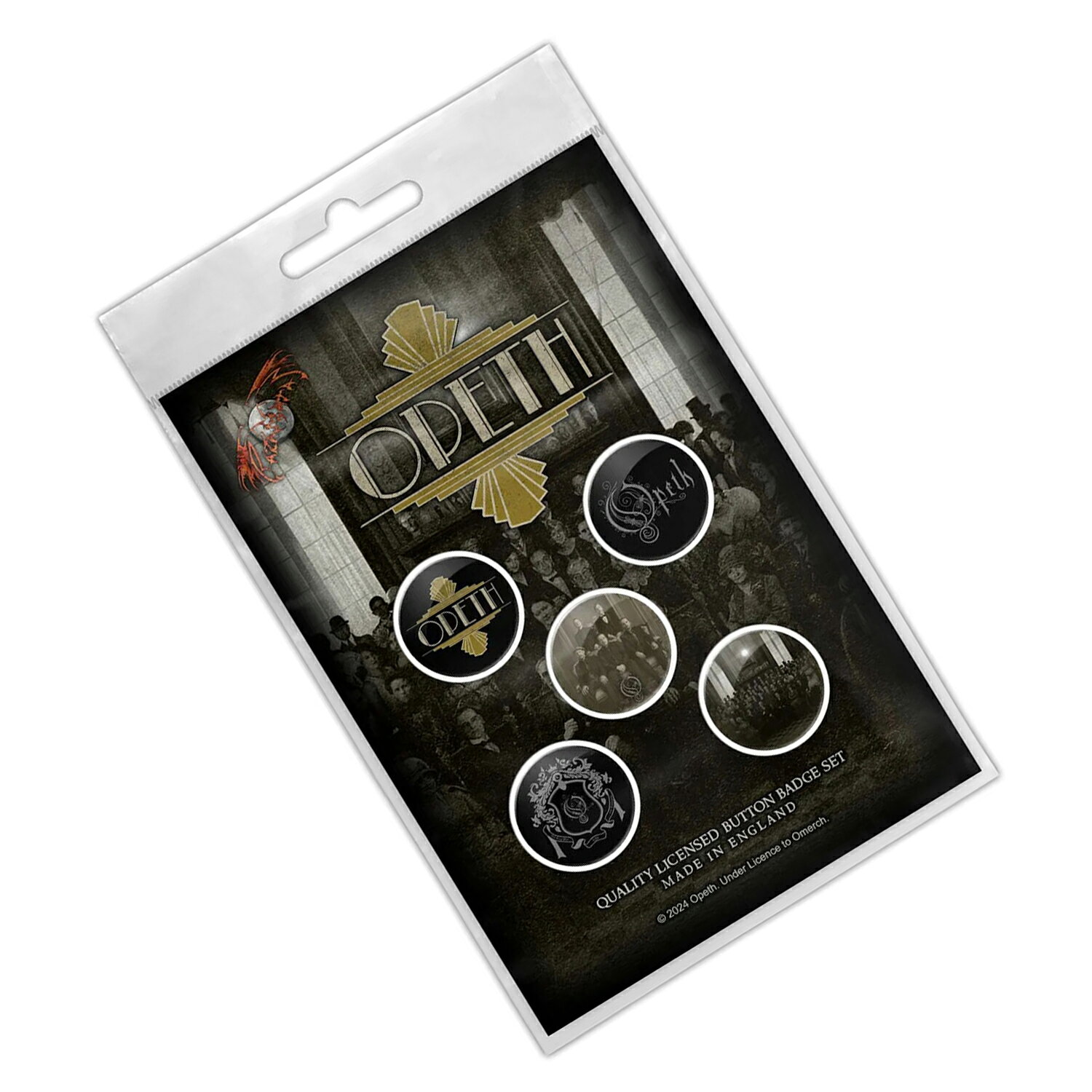 (オーペス) Opeth オフィシャル商品 The Last Will And Testament バッジ セット (...