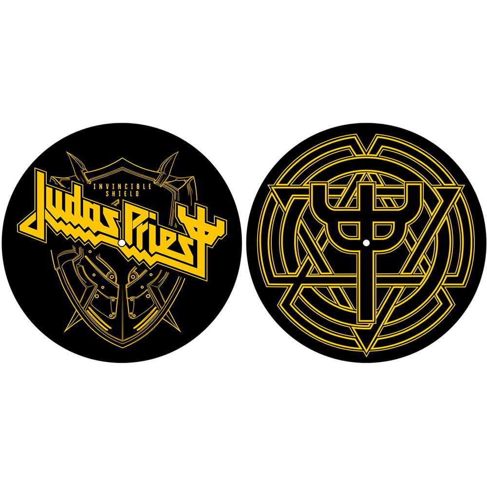(ジューダス・プリースト) Judas Priest オフィシャル商品 Invincible Shield スリップマット ターンテーブルマット (2枚組) 【海外通販】