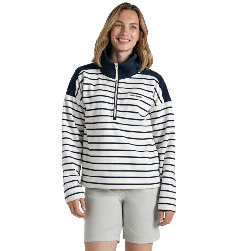 (クラグホッパーズ) Craghoppers レディース Lily ストライプ ジップネック フリーストップ プルオーバー トップス 【海外通販】 (クラグホッパーズ) Craghoppers レディース Lily ストライプ ジップネック フリーストップ プルオーバー トップス 【海外通販】