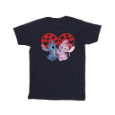 (リロ・アンド・スティッチ) Lilo and Stitch オフィシャル商品 キッズ・子供用 ハート 半袖 Tシャツ トップス 男の子 【海外通販】