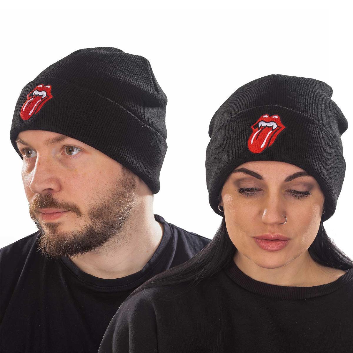 (ローリング・ストーンズ) The Rolling Stones オフィシャル商品 ユニセックス Fangs ニット帽 ビーニー キャップ 