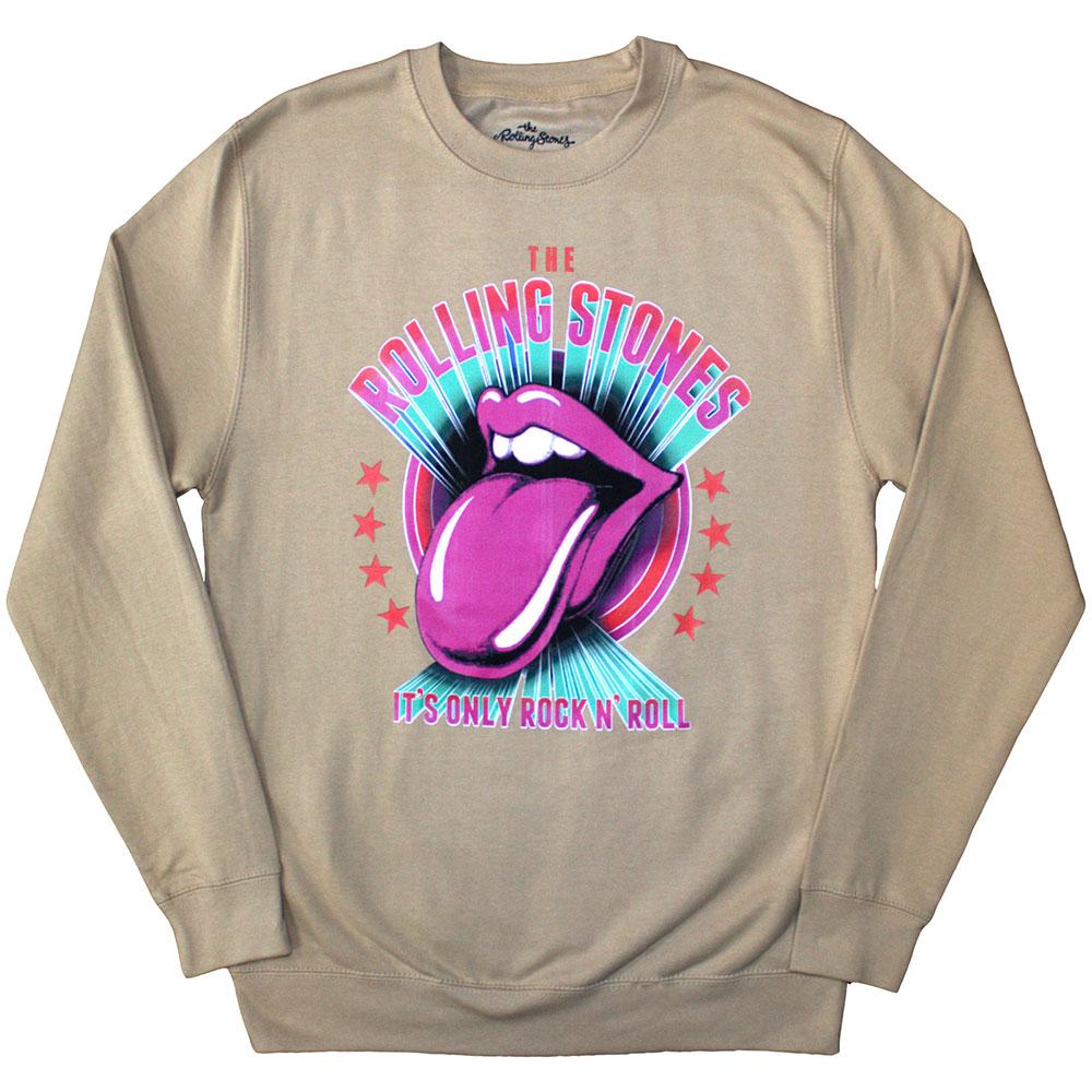 (ローリング・ストーンズ) The Rolling Stones オフィシャル商品 ユニセックス It's Only Rock & Roll トレーナー オーバーサイズ 長袖 トップス 【海外通販】