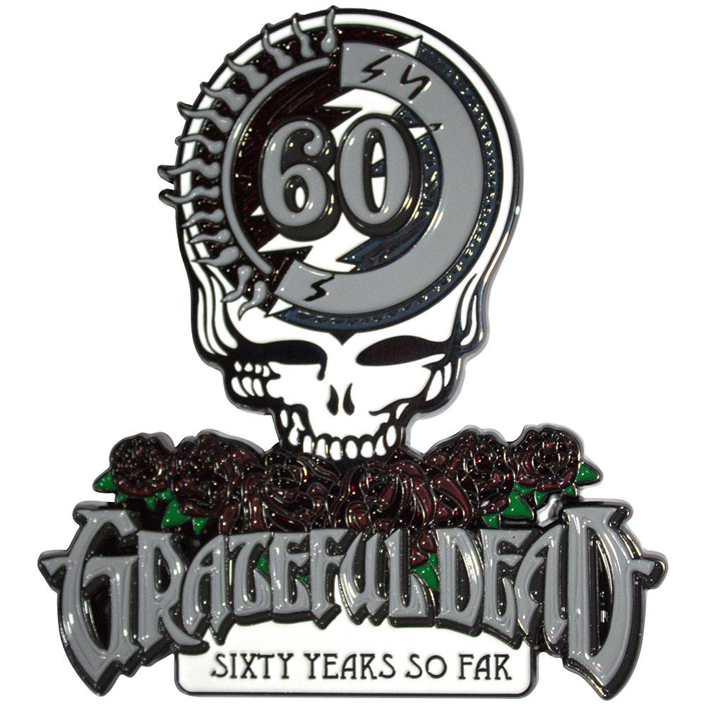 (グレイトフル・デッド) Grateful Dead オフィシャル商品 Sixty Years So Far フリッジマグネット 冷蔵庫 磁石 (1個) 【海外通販】