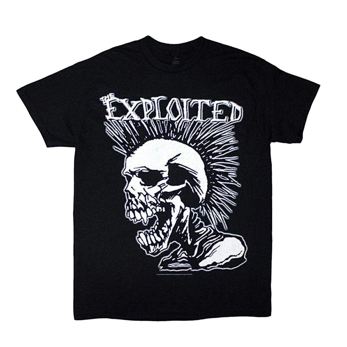 (ジ・エクスプロイテッド) The Exploited オフィシャル商品 ユニセックス Mohican Skull Tシャツ 半袖 トップス 【海外通販】