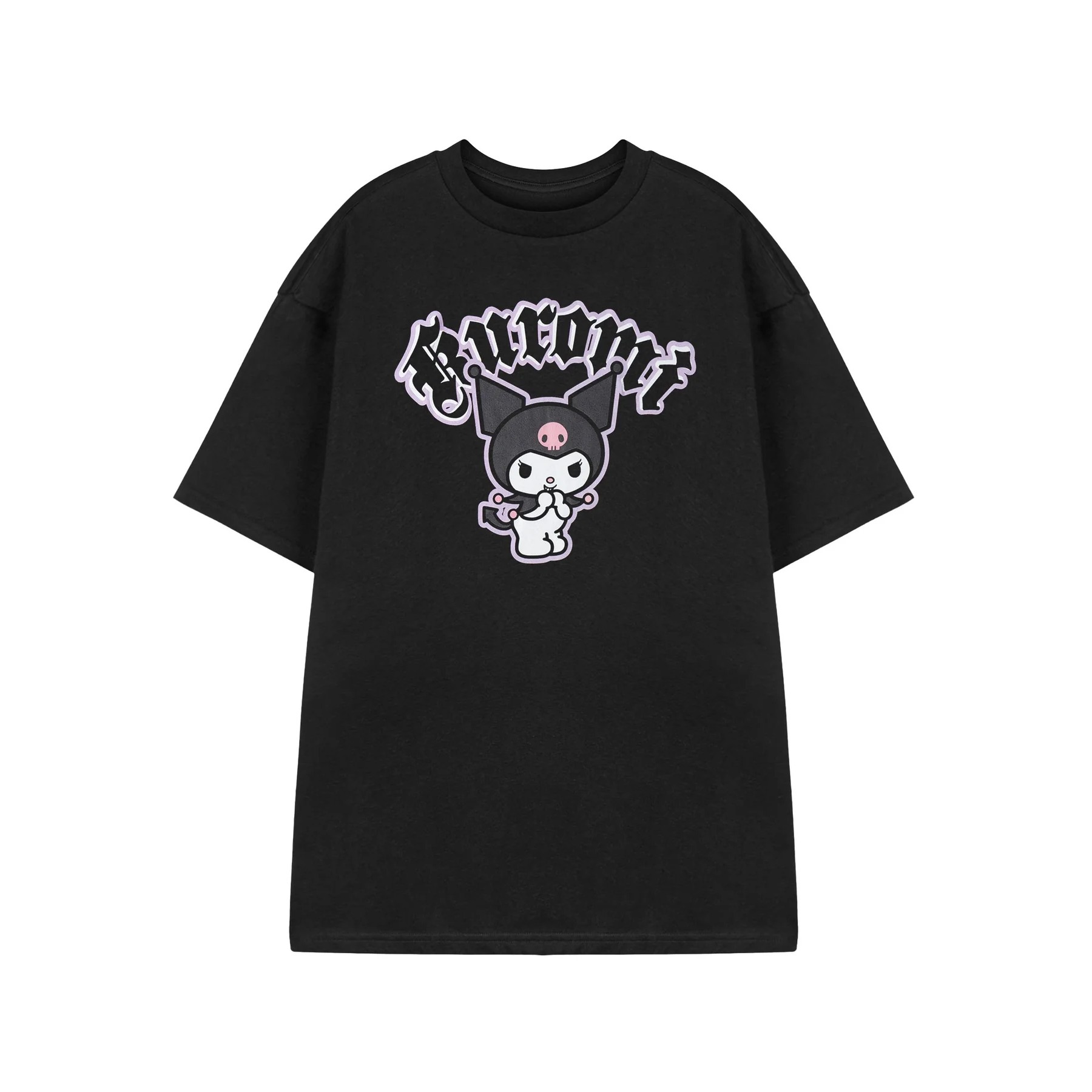 (へローキティとおともだち) Hello Kitty & Friends オフィシャル商品 レディース Kuromi Cheeky Tシャツ 半袖 トップス 【海外通販】