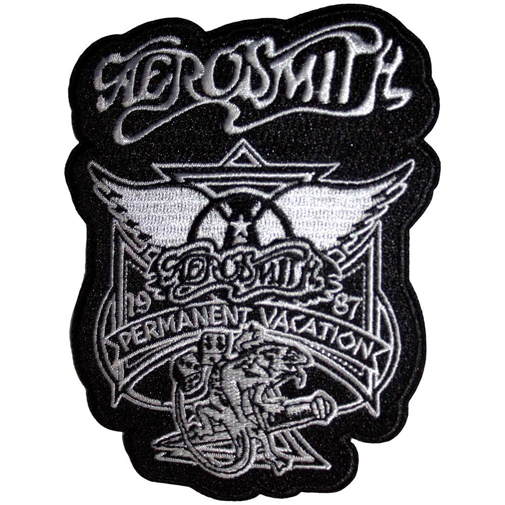 (エアロスミス) Aerosmith オフィシャル商品 Permanent Vacation ワッペン アイロン接着 パッチ 