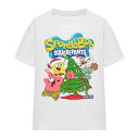(スポンジ・ボブ) SpongeBob SquarePants オフィシャル商品 ユニセックス クリスマスツリー Tシャツ 半袖 トップス 【海外通販】