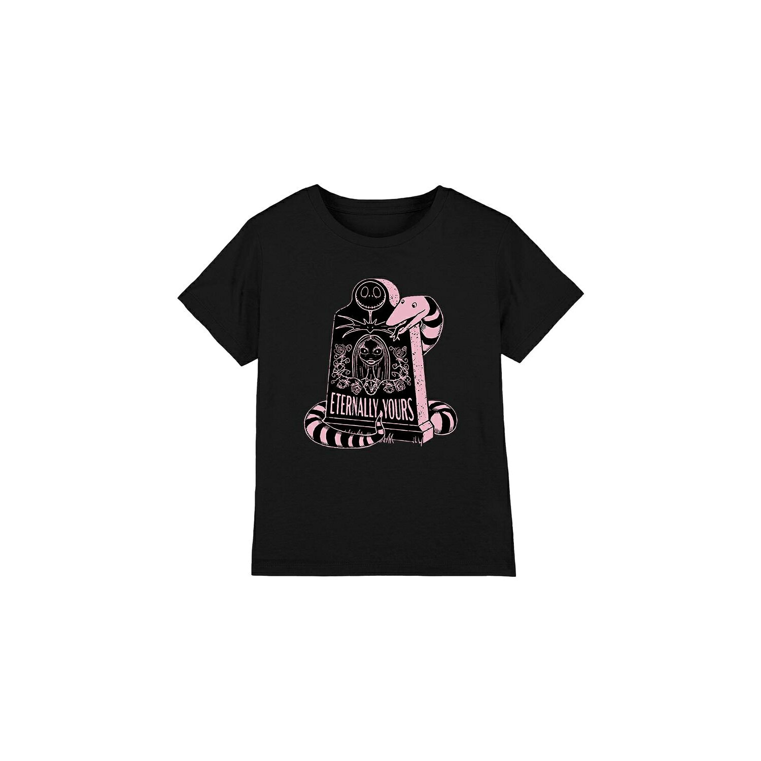 (ナイトメアー・ビフォア・クリスマス) The Nightmare Before Christmas オフィシャル商品 キッズ・子供 Eternally Yours Tシャツ バレンタイン 半袖 【海外通販】