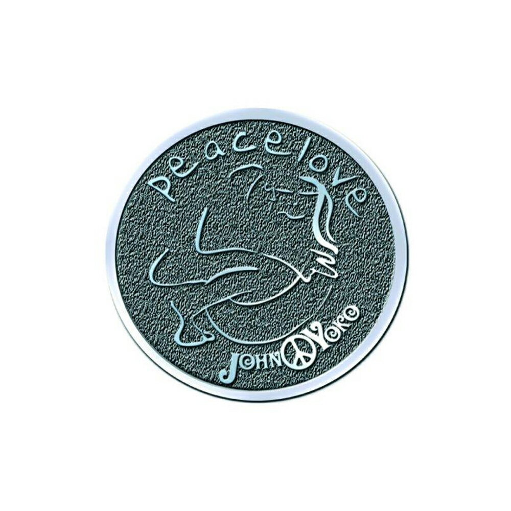 (ジョン・レノン) John Lennon オフィシャル商品 Peace & Love バッジ 【海外通販】