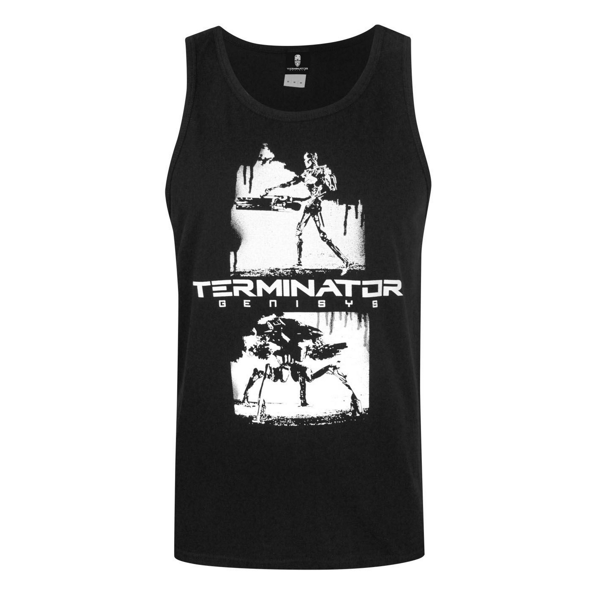 (ターミネーター) Terminator オフィシャル商品 メンズ Genisys ロゴ プリント タンクトップ 袖なし トップス 【海外通販】
