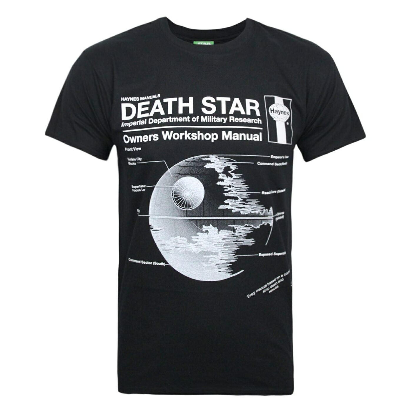 (スターウォーズ) Star Wars オフィシャル商品 ユニセックス Haynes Manual Death Star Tシャツ 半袖 トップス 【海外通販】