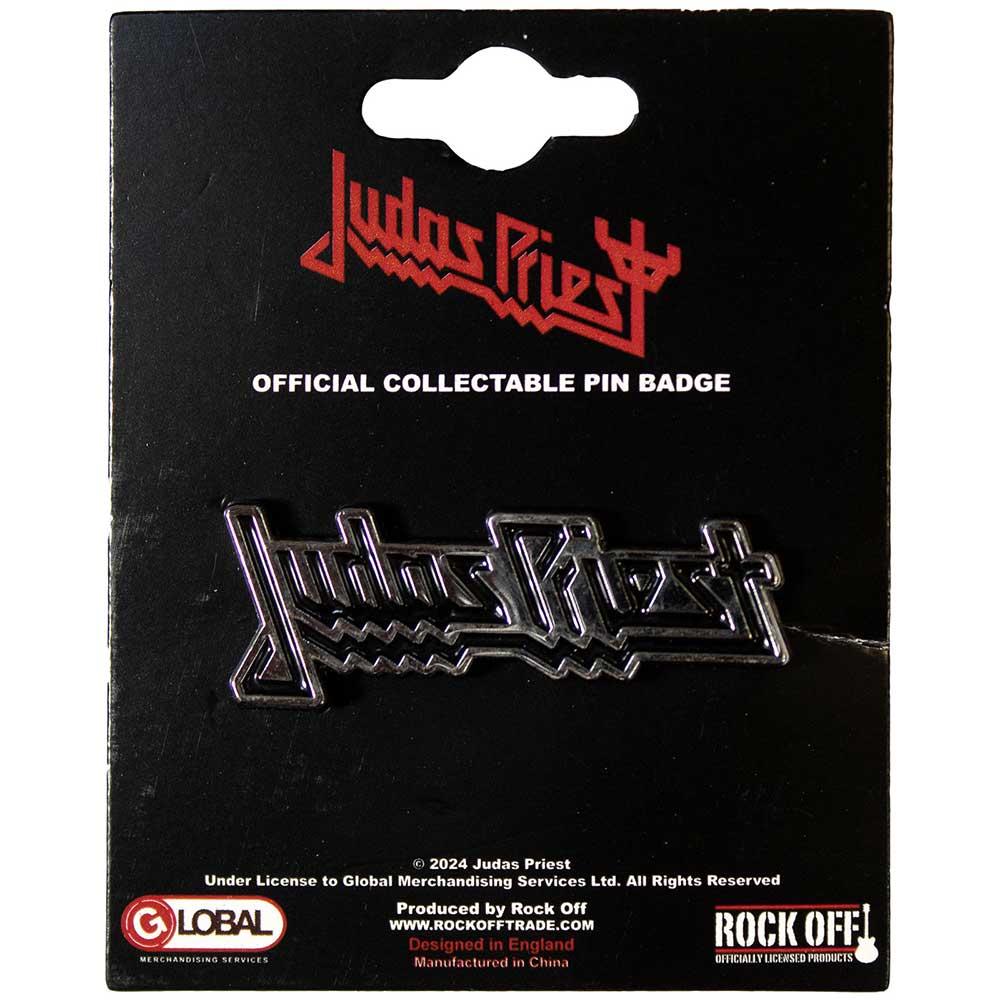 (ジューダス・プリースト) Judas Priest オフィシャル商品 Logo バッジ 【海外通販】