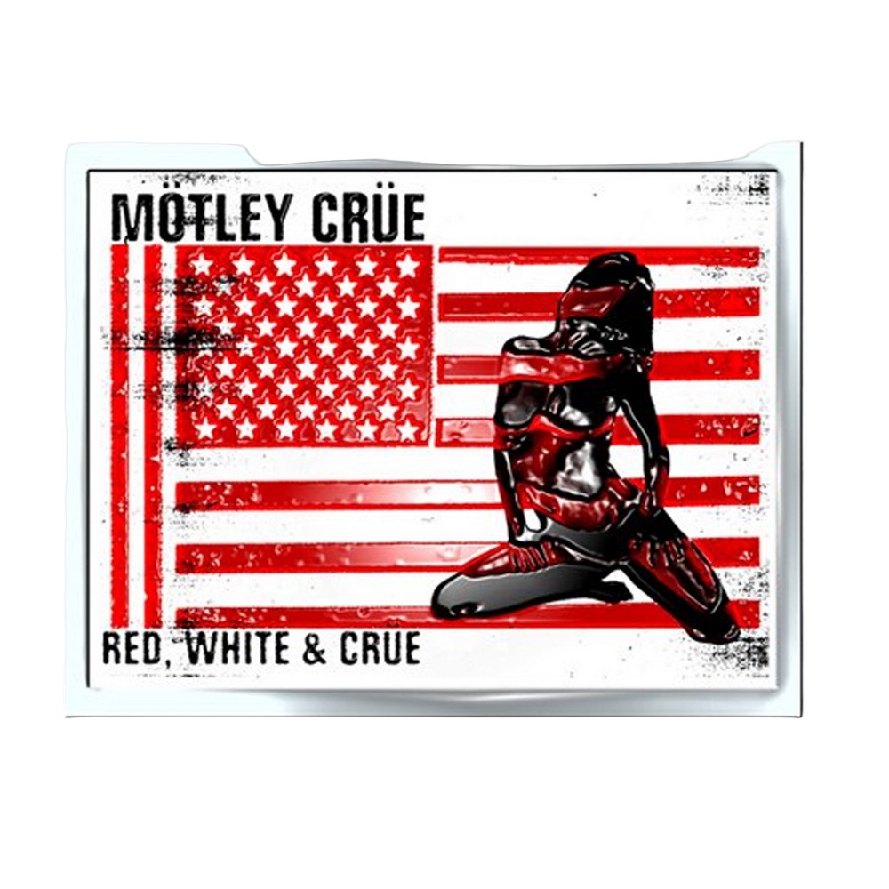 (モトリー・クルー) Motley Crue オフィシャル商品 Red. White & Crue バッジ 【海外通販】