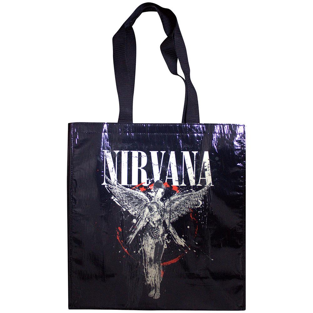 (ニルヴァーナ) Nirvana オフィシャル商品 In Utero トートバッグ エコフレンドリー エコバッグ 布バッグ 【海外通販】