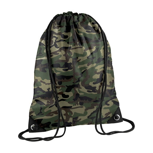 (バッグベース) Bagbase Premium ドローストリングバッグ カモフラージュ 巾着 袋 【海外通販】 (バッグベース) Bagbase Premium ドローストリングバッグ カモフラージュ 巾着 袋 【海外通販】