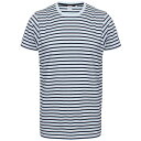(スキニー・フィット) Skinni Fit ユニセックス ストライプ Tシャツ 半袖 トップス 【海外通販】
