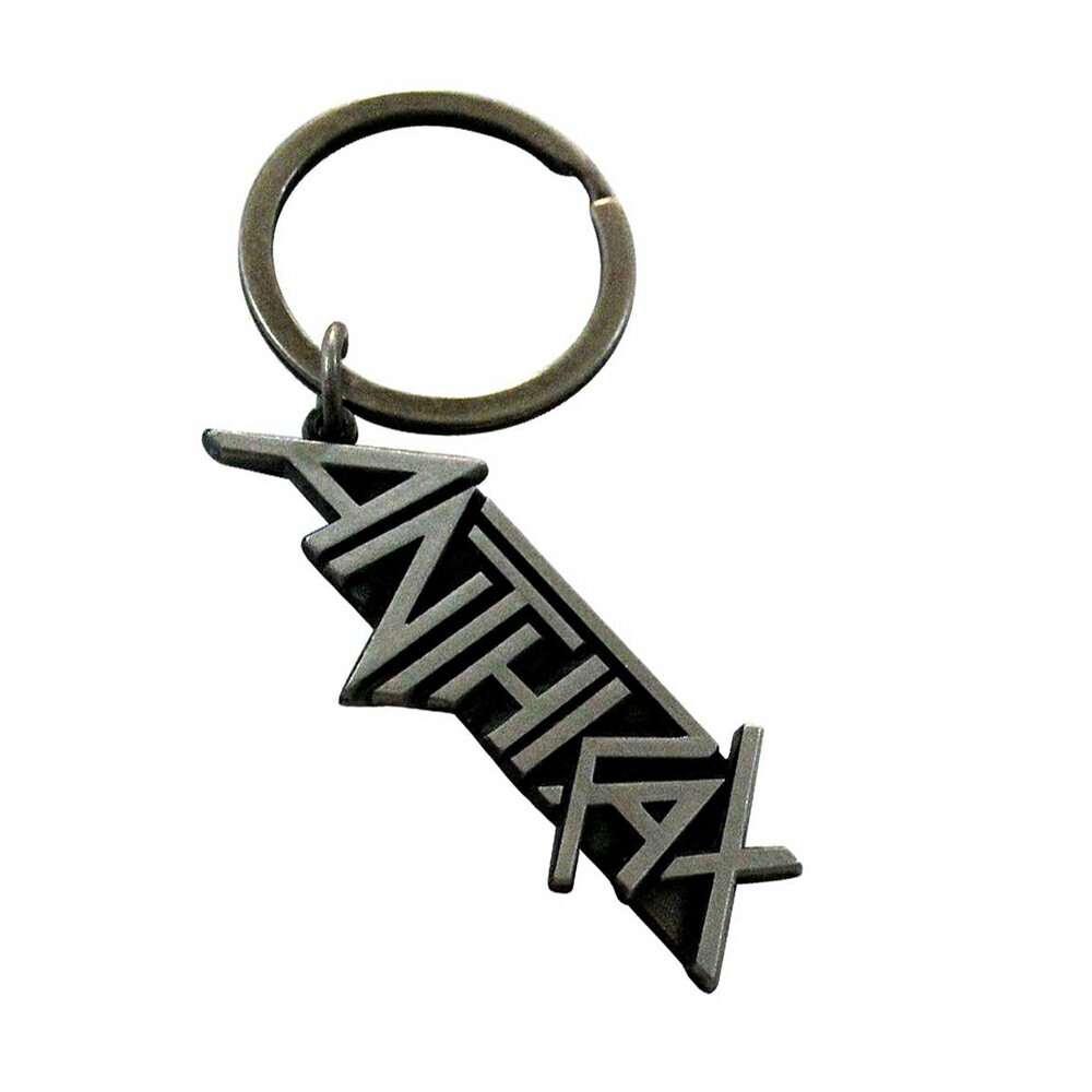 (アンスラックス) Anthrax オフィシャル商品 Logo キーリング キーホルダー 【海外通販】