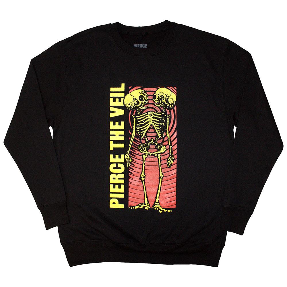 (ピアス・ザ・ヴェイル) Pierce The Veil オフィシャル商品 ユニセックス Wavy Skeleton トレーナー 長袖 トップス 【海外通販】